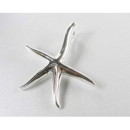 925 Sterling Silver Starfish Pendant 22mm.