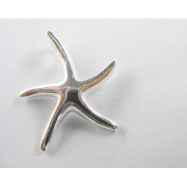 925 Sterling Silver Starfish Pendant 18.5mm.