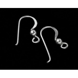 925 Sterling Silver 5 pairs Earring Wires 8x16 mm.