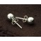 925 Sterling Silver Ball Stud Earrings 6mm.Polish Finished