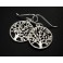 925 Sterling Silver Tree of Life Earrings 16.5 mm.