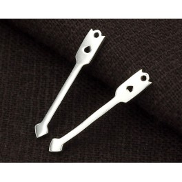 925 Sterling Silver 2 Arrow Charms  3.5x23 mm. delicate charms