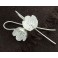 Karen Hill Tribe Silver 1 pair Flower  Earrings 12mm.