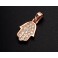 1 of 925 Sterling Silver Mini Hand Of Fatima Pendant , rose gold plated