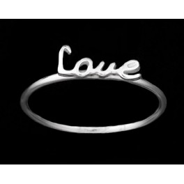 925 Sterling Silver 1.1mm. Wire Ring - Love Ring