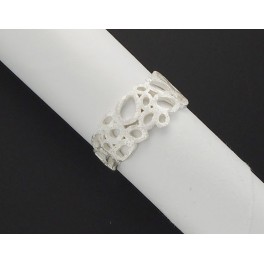 925 Sterling Silver Lace Band Ring