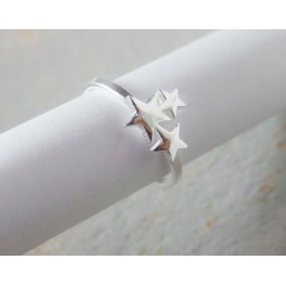925 Sterling Silver Star Band Ring