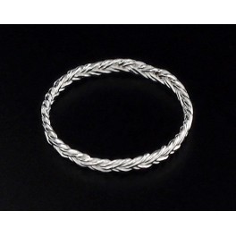 925 Sterling Silver Braided  Band Ring
