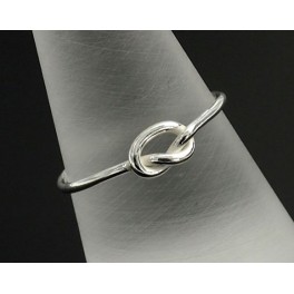 925 Sterling Silver Love Knot Ring Delicate Ring