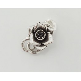 1 of Karen Hill Tribe Silver Rose Clasp 16 mm.