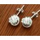 925 Sterling Silver Wire Love Knot Stud Earrings 9mm.