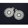 925 Sterling Silver 2 Sun Charms 13.5mm.