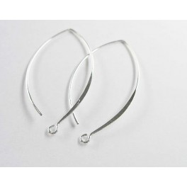 925 Sterling Silver 5 pairs of Ear Wires 20x40 mm.