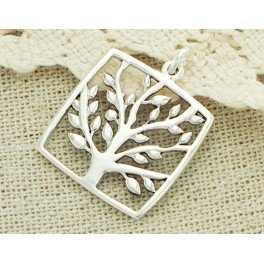 1 of 925 Sterling Silver Tree of Life Pendant 20mm.