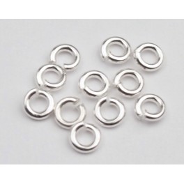 925 Sterling Silver 50 Opened Jump Rings 3mm. 20 AWG.