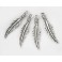 925 Sterling Silver 4 Feather Charms  5x23mm.