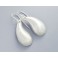 925 Sterling Silver  Drop Earrings 10x21mm.